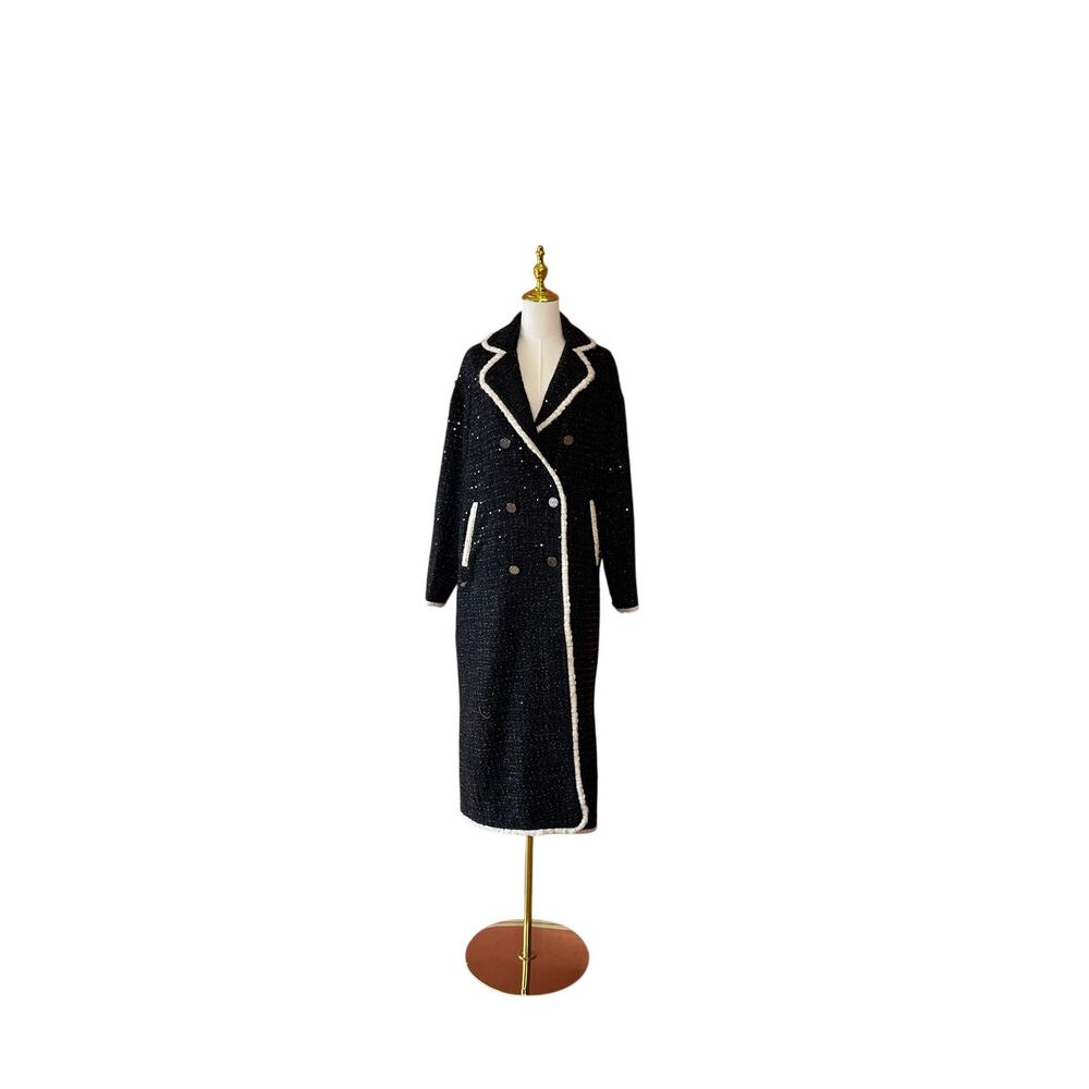 ✨ Minime Paris Long Tweed Coat ✨NWT Medium